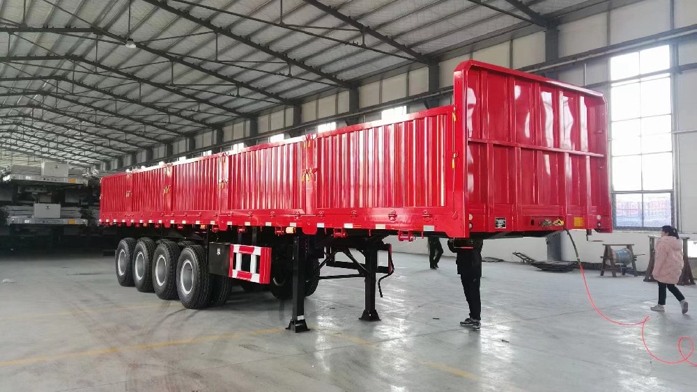 SINOTRUCK drop side semitrailer bulk container semi trailer 